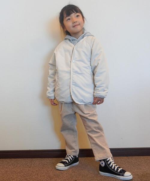 coen（コーエン）の「【coen キッズ / ジュニア】OUTLAST(R)（アウトラスト）リバーシブルブルゾン（ブルゾン・キッズ・オフホワイト/ブラック・110/130/150）」の10枚目の写真