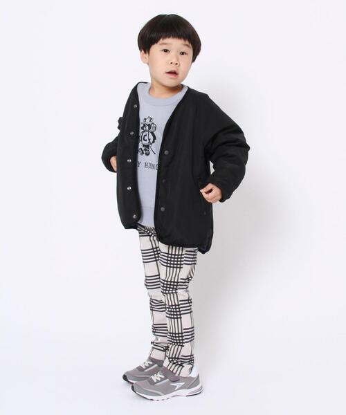 coen（コーエン）の「【coen キッズ / ジュニア】OUTLAST(R)（アウトラスト）リバーシブルブルゾン（ブルゾン・キッズ・オフホワイト/ブラック・110/130/150）」の4枚目の写真