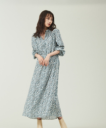 qualite | リーフ柄2WAYワンピース(ワンピース)