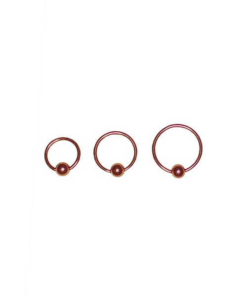 MORPH（モルフ）の「MORPH モルフ CBR ボディーピアス 16ゲージ 6mm~12mm（ピアス（片耳用）・レディース・ピンク・6/8/10/12）」の2枚目の写真