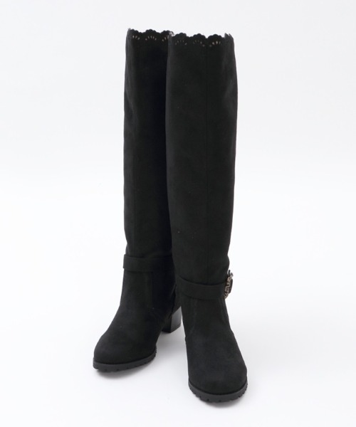 axes femme（アクシーズファム）の「２ＷＡＹロングブーツ（ブーツ・レディース・ブラウン/ブラック・MEDIUM/LARGE）」の12枚目の写真