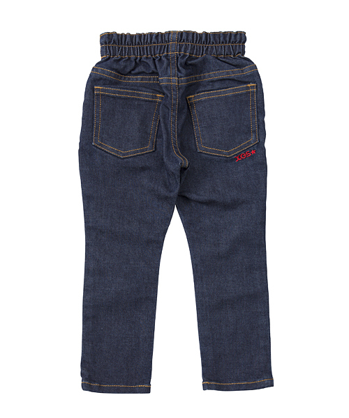 X-girl Stages（エックスガールステージス）の「【VERYベリー)5月号掲載商品】NEW STRETCH JEANS(12M～3T)（デニムパンツ・キッズ・インディゴブルー・2T/3T/12M）」の3枚目の写真