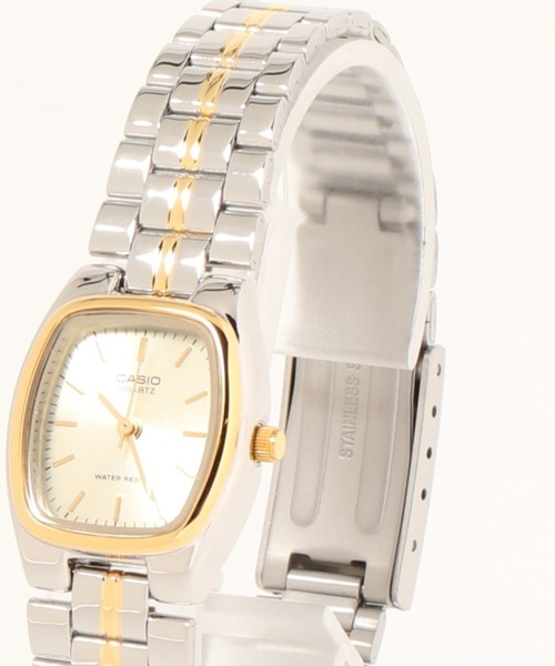 CASIO(カシオ)の「CASIO カシオ/ ベーシック アナログクオーツ スクエアフェイス メタルベルト 5気圧防水 //// LTP-1169G-9A LTP-1169N-7A LTP-1169N-9A(アナログ腕時計・メンズ・ゴールド/ホワイトゴールド/シルバー×ゴールド・FREE)」の5枚目の写真