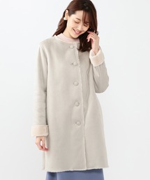 Petit Honfleur | フェイクムートンロングコート(ムートンコート)