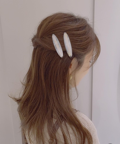 Pur Chouchou マーブルオーバルヘアクリップセット バレッタ ヘアクリップ Tone Select Goods トーンセレクトグッズ のファッション通販 Zozotown
