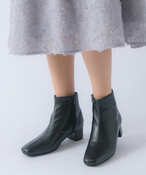 セール スクエアトゥブーティー 0r18 Bt09 ブーツ Rewde ルゥデ のファッション通販 Zozotown