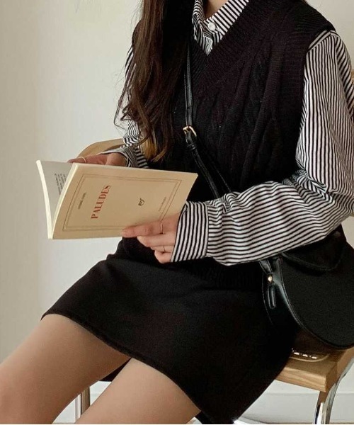 SONA(ソナ)の「SONYUNARA デイリーモダンスカート(スカート・レディース・ブラック/ブラウン/ベージュ・FREE)」の9枚目の写真