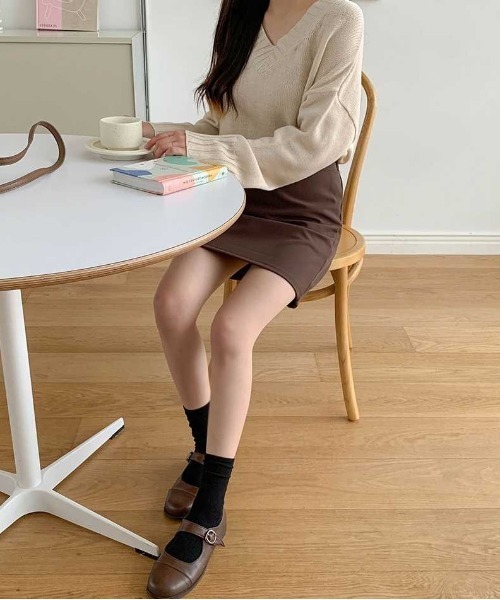 SONA(ソナ)の「SONYUNARA デイリーモダンスカート(スカート・レディース・ブラック/ブラウン/ベージュ・FREE)」の8枚目の写真