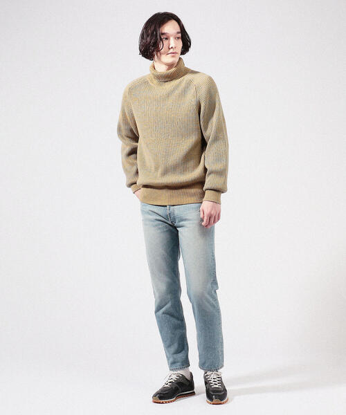 CABaN / キャバン コットンカシミヤアゼ ハイネックプルオーバー  ニット セーター caban（キャバン）の「□CABaN コットンカシミヤアゼ ハイネック