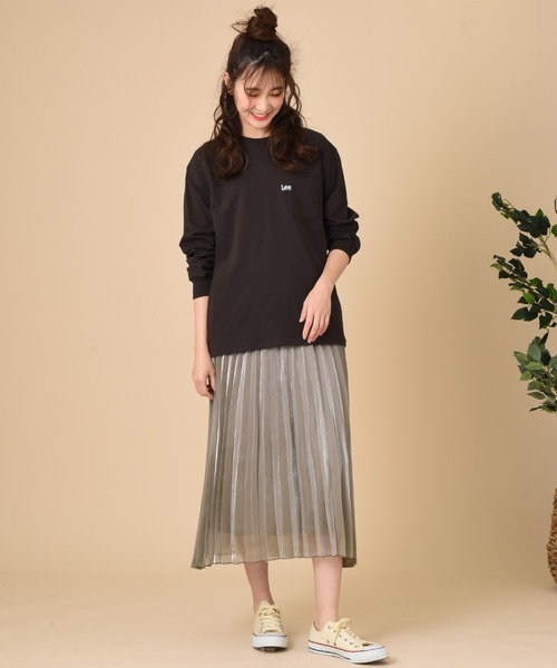 INTERPLANET（インタープラネット）の「グロスオーガンジープリーツスカート（スカート・レディース・ベージュ/ナチュラル/グレイッシュベージュ・FREE）」の16枚目の写真