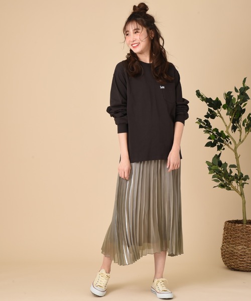 INTERPLANET（インタープラネット）の「グロスオーガンジープリーツスカート（スカート・レディース・ベージュ/ナチュラル/グレイッシュベージュ・FREE）」の17枚目の写真