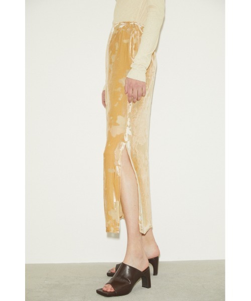 THROW by SLY（スローバイスライ）の「THROW OPAL L/SK ロングスカート（スカート・レディース・ライトベージュ/ミント・2/0/1）」の3枚目の写真