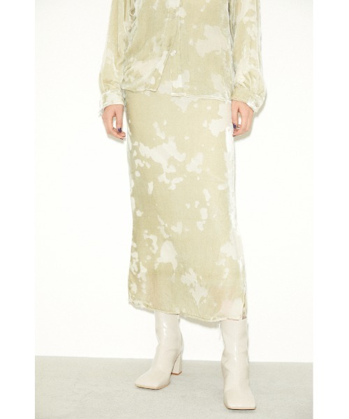 THROW by SLY（スローバイスライ）の「THROW OPAL L/SK ロングスカート（スカート・レディース・ライトベージュ/ミント・2/0/1）」の6枚目の写真