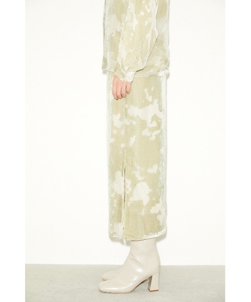 THROW by SLY（スローバイスライ）の「THROW OPAL L/SK ロングスカート（スカート・レディース・ライトベージュ/ミント・2/0/1）」の9枚目の写真