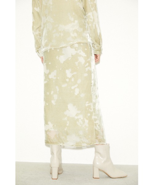 THROW by SLY（スローバイスライ）の「THROW OPAL L/SK ロングスカート（スカート・レディース・ライトベージュ/ミント・2/0/1）」の7枚目の写真