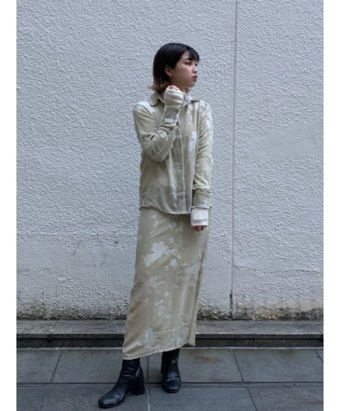 THROW by SLY（スローバイスライ）の「THROW OPAL L/SK ロングスカート（スカート・レディース・ライトベージュ/ミント・2/0/1）」の19枚目の写真