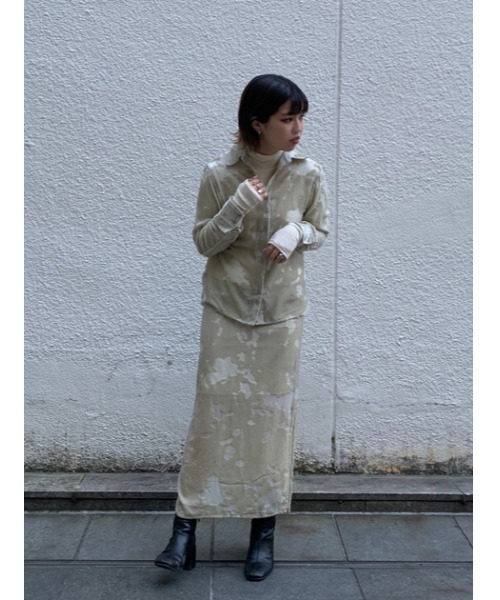 THROW by SLY（スローバイスライ）の「THROW OPAL L/SK ロングスカート（スカート・レディース・ライトベージュ/ミント・2/0/1）」の20枚目の写真