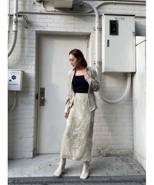 THROW by SLY（スローバイスライ）の「THROW OPAL L/SK ロングスカート（スカート・レディース・ライトベージュ/ミント・2/0/1）」の21枚目の写真