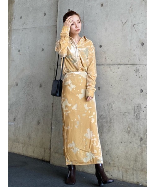 THROW by SLY（スローバイスライ）の「THROW OPAL L/SK ロングスカート（スカート・レディース・ライトベージュ/ミント・2/0/1）」の11枚目の写真