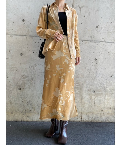 THROW by SLY（スローバイスライ）の「THROW OPAL L/SK ロングスカート（スカート・レディース・ライトベージュ/ミント・2/0/1）」の13枚目の写真