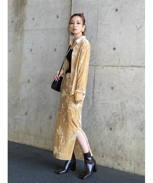 THROW by SLY（スローバイスライ）の「THROW OPAL L/SK ロングスカート（スカート・レディース・ライトベージュ/ミント・2/0/1）」の14枚目の写真