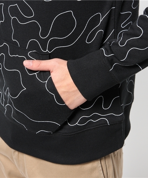 WEGO(ウィゴー)の「WEGO/アウトラインカモプルパーカー(パーカー・メンズ・ホワイト/ブラック・MEDIUM/LARGE)」の7枚目の写真