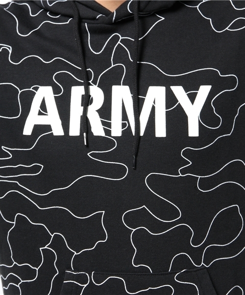 WEGO(ウィゴー)の「WEGO/アウトラインカモプルパーカー(パーカー・メンズ・ホワイト/ブラック・MEDIUM/LARGE)」の8枚目の写真