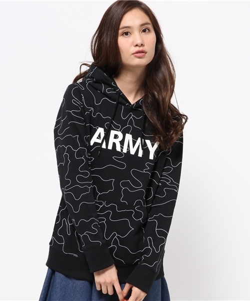 WEGO(ウィゴー)の「WEGO/アウトラインカモプルパーカー(パーカー・メンズ・ホワイト/ブラック・MEDIUM/LARGE)」の10枚目の写真