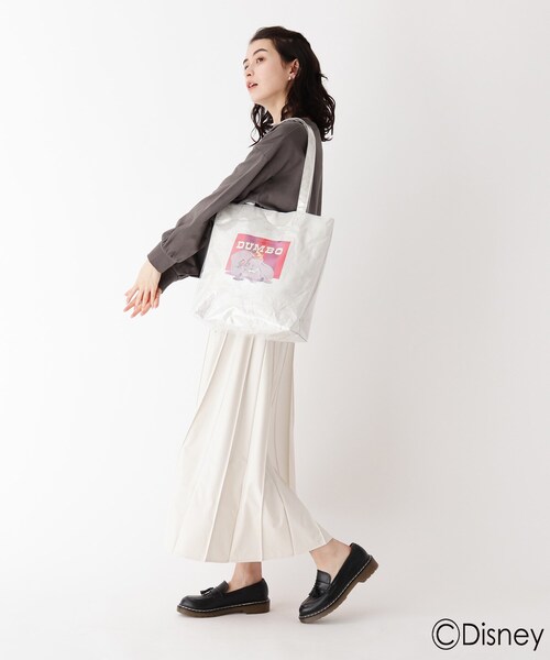 AG by aquagirl（エージーバイアクアガール）の「◆DUMBO/プリントタイベックトート（トートバッグ・レディース・ベージュ/ホワイト・00）」の13枚目の写真