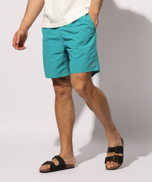 BAYFLOW(ベイフロー)の「ワンポイントシシュウショーツ(その他パンツ・メンズ・ネイビー/オリーブ/ベージュ/チャコール/マルーン・MEDIUM/LARGE)」の3枚目の写真