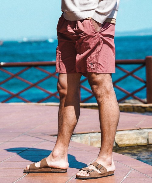 BAYFLOW(ベイフロー)の「ワンポイントシシュウショーツ(その他パンツ・メンズ・ネイビー/オリーブ/ベージュ/チャコール/マルーン・MEDIUM/LARGE)」の5枚目の写真