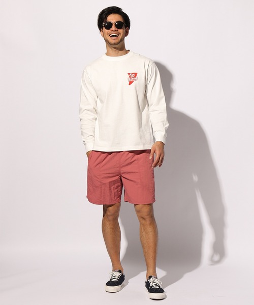 BAYFLOW(ベイフロー)の「ワンポイントシシュウショーツ(その他パンツ・メンズ・ネイビー/オリーブ/ベージュ/チャコール/マルーン・MEDIUM/LARGE)」の20枚目の写真