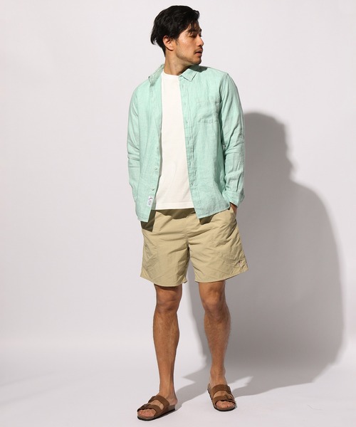 BAYFLOW(ベイフロー)の「ワンポイントシシュウショーツ(その他パンツ・メンズ・ネイビー/オリーブ/ベージュ/チャコール/マルーン・MEDIUM/LARGE)」の14枚目の写真