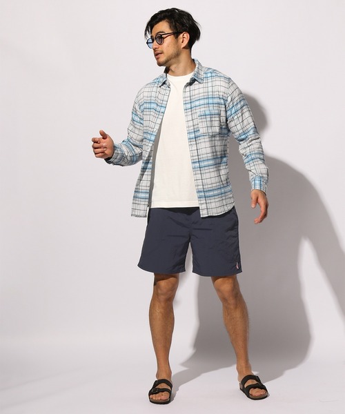 BAYFLOW(ベイフロー)の「ワンポイントシシュウショーツ(その他パンツ・メンズ・ネイビー/オリーブ/ベージュ/チャコール/マルーン・MEDIUM/LARGE)」の17枚目の写真