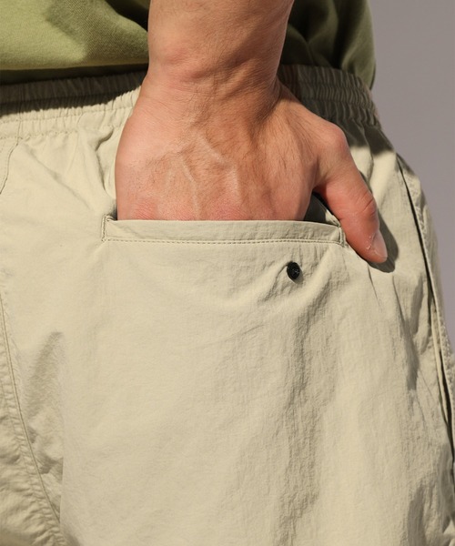 BAYFLOW(ベイフロー)の「ワンポイントシシュウショーツ(その他パンツ・メンズ・ネイビー/オリーブ/ベージュ/チャコール/マルーン・MEDIUM/LARGE)」の12枚目の写真