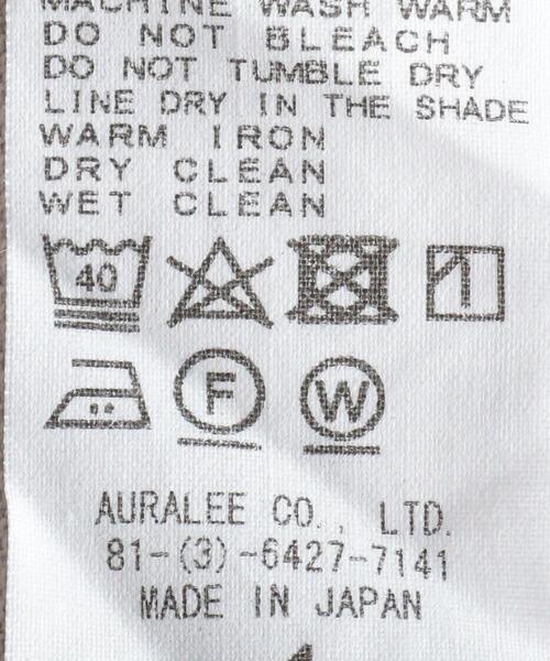 AURALEE（オーラリー）の「＜AURALEE（オーラリー）＞ スタンドアップ Tシャツ■■■（Tシャツ/カットソー・メンズ・ホワイト/ブラック/ライラック・3/4/5）」の17枚目の写真