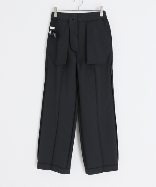La TOTALITE（ラトータリテ）の「バイオツイルフロントタックパンツ【手洗い可能】（その他パンツ・レディース・ブラック/ライトグレー/ウッド・36/38）」の19枚目の写真