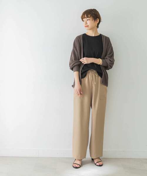 URBAN RESEARCH（アーバンリサーチ）の「5分袖リブカットソー（Tシャツ/カットソー・レディース・ライトグレー/イエロー/オフホワイト/ブルー系その他/ブラック・FREE）」の10枚目の写真