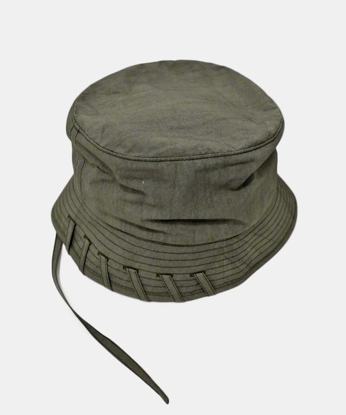 CRAIG GREEN(クレイググリーン)の「【CRAIG GREEN】 LACED BUCKET HAT(ハット・メンズ・ホワイト/ブラック/グリーン・FREE)」の6枚目の写真