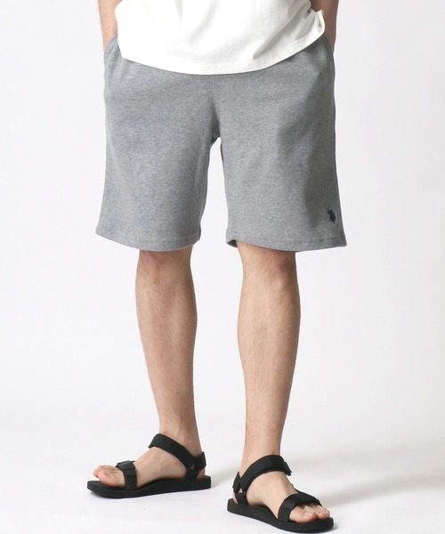 U.S. POLO ASSN.(ユーエスポロアッスン)の「U.S. POLO ASSN./ユーエスポロアッスン スウェット ショートパンツ/ハーフパンツ/ショーツ/ルームウェア(その他パンツ・メンズ・ブラック/ネイビー/オリーブ/チャコール/グレー・LL/M/L)」の2枚目の写真