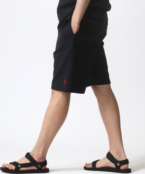 U.S. POLO ASSN.(ユーエスポロアッスン)の「U.S. POLO ASSN./ユーエスポロアッスン スウェット ショートパンツ/ハーフパンツ/ショーツ/ルームウェア(その他パンツ・メンズ・ブラック/ネイビー/オリーブ/チャコール/グレー・LL/M/L)」の1枚目の写真