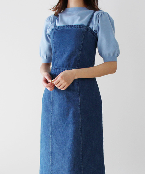 MODE ROBE（モードローブ）の「ハーフスリーブニット（Tシャツ/カットソー・レディース・ブラック/ピンク/ブルー/アイボリー・FREE）」の16枚目の写真