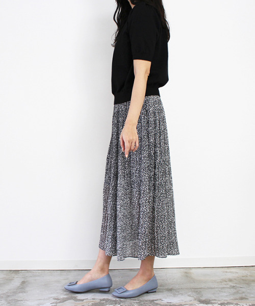 MODE ROBE（モードローブ）の「ハーフスリーブニット（Tシャツ/カットソー・レディース・ブラック/ピンク/ブルー/アイボリー・FREE）」の19枚目の写真