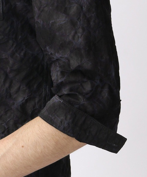 HIDEAWAYS NICOLE（ハイダウェイニコル）の「タイダイ染め七分袖シャツ（シャツ/ブラウス・メンズ・ネイビー/ブラック/ライトグレー/サックスブルー・X-LARGE/MEDIUM/LARGE）」の16枚目の写真