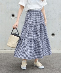BLUEEAST | ギンガムチェックティアードスカート(スカート)