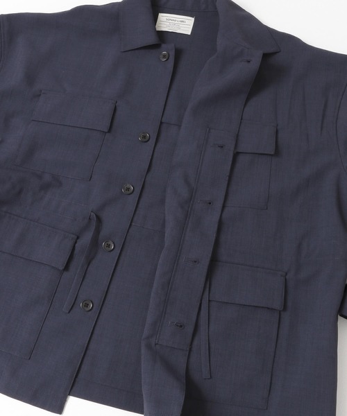URBAN RESEARCH Sonny Label(アーバンリサーチサニーレーベル)の「ドライタッチファティーグジャケット(ミリタリージャケット・メンズ・カーキ/ネイビー・LARGE/MEDIUM)」の6枚目の写真