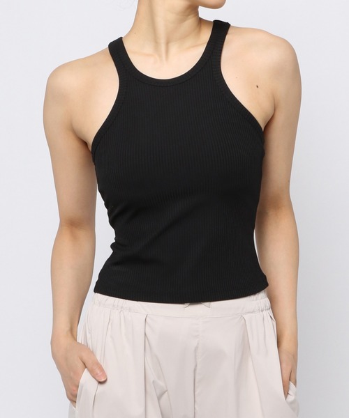 HEREIAM（ヘレイアム）の「【HEREIAM】アメスリリブタンク（タンクトップ・レディース・ベージュ/ホワイト/ブラック・MEDIUM/SMALL）」の3枚目の写真