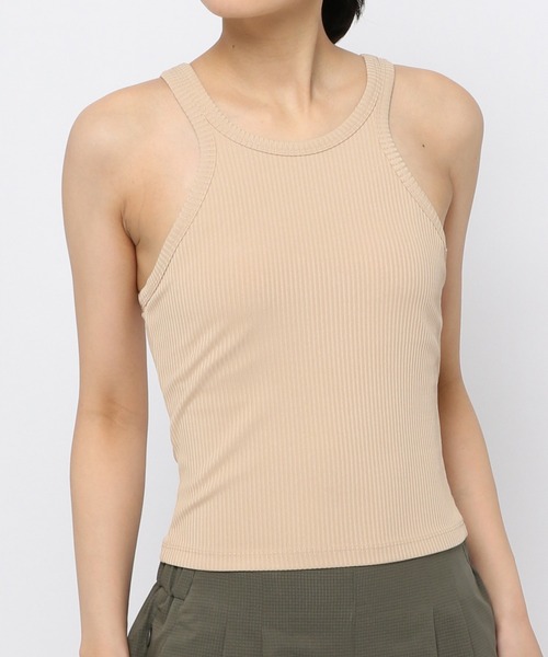 HEREIAM（ヘレイアム）の「【HEREIAM】アメスリリブタンク（タンクトップ・レディース・ベージュ/ホワイト/ブラック・MEDIUM/SMALL）」の4枚目の写真