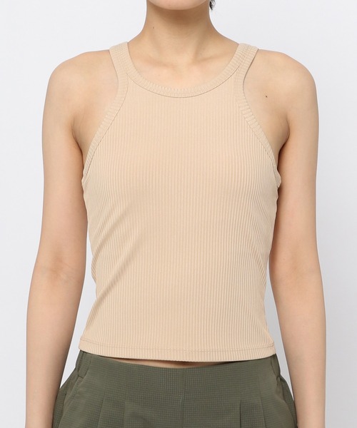 HEREIAM（ヘレイアム）の「【HEREIAM】アメスリリブタンク（タンクトップ・レディース・ベージュ/ホワイト/ブラック・MEDIUM/SMALL）」の7枚目の写真