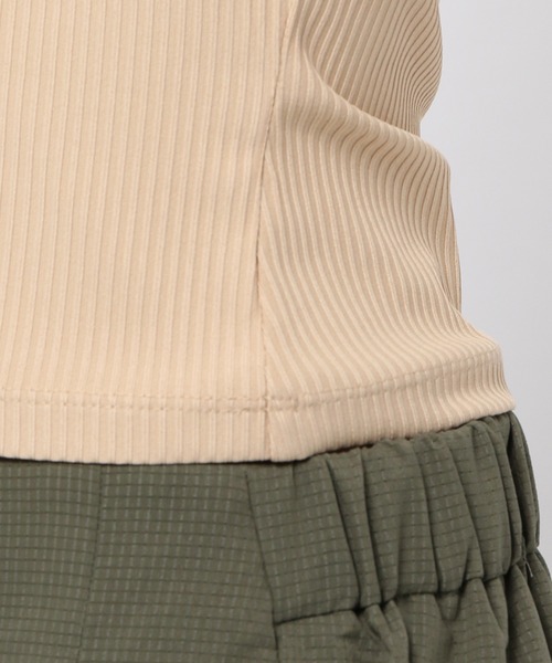 HEREIAM（ヘレイアム）の「【HEREIAM】アメスリリブタンク（タンクトップ・レディース・ベージュ/ホワイト/ブラック・MEDIUM/SMALL）」の11枚目の写真